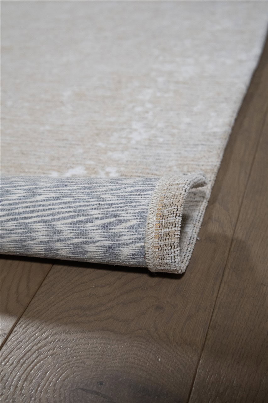 Tappeto Moderno NEW ARGENTELLA 13 Beige Oro | Stile Contemporaneo, Ideale per Soggiorno