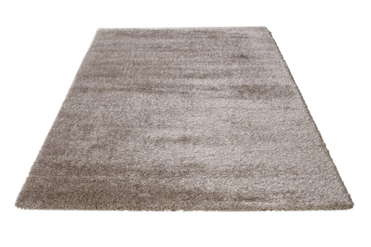Tappeto Shaggy Robert Beige - Tinta Unita, Morbido e Resistente