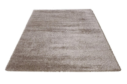 Tappeto Shaggy Robert Beige - Tinta Unita, Morbido e Resistente