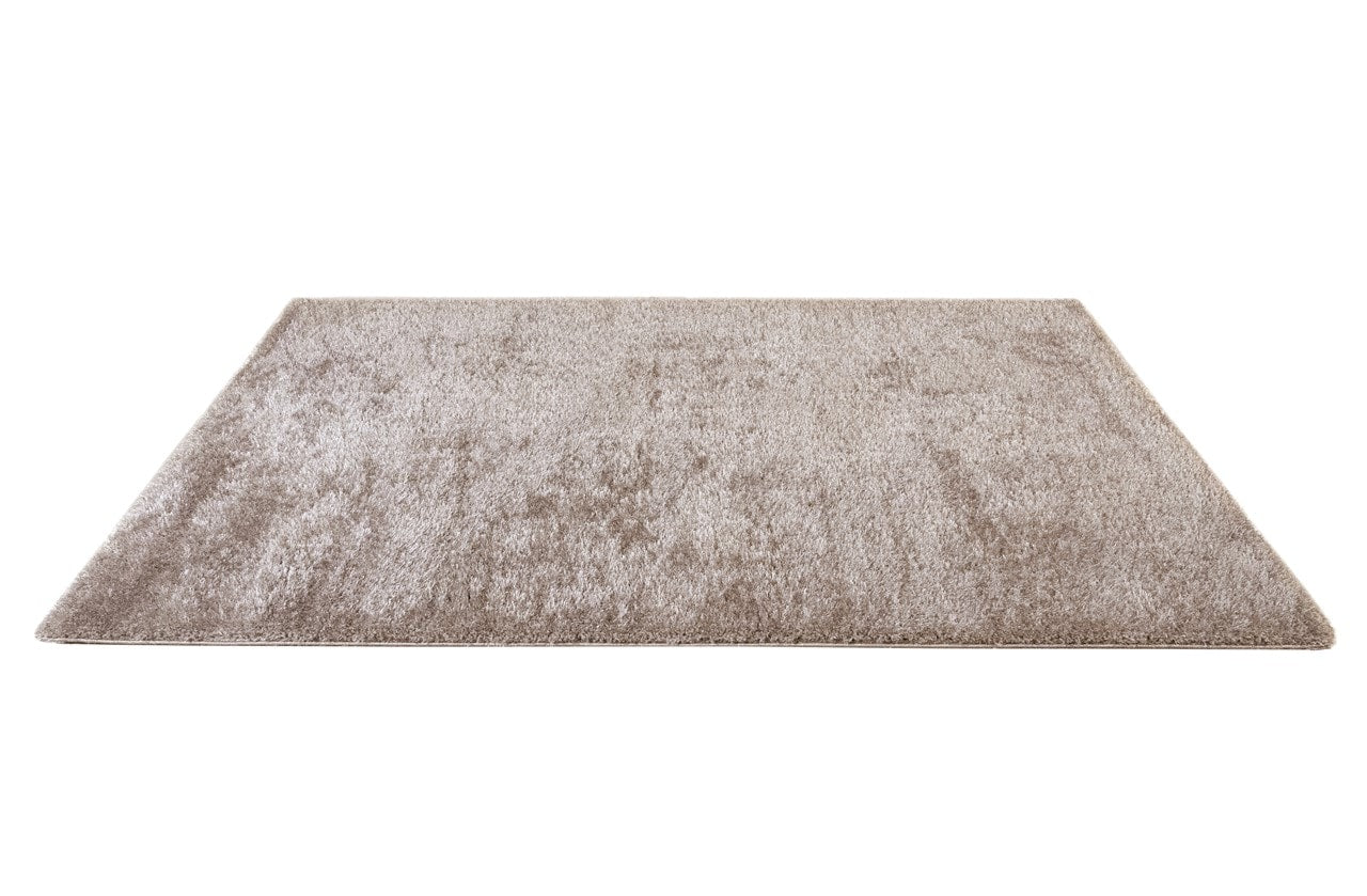 Tappeto Shaggy Robert Beige - Tinta Unita, Morbido e Resistente
