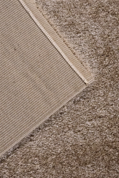 Tappeto Shaggy Robert Beige - Tinta Unita, Morbido e Resistente