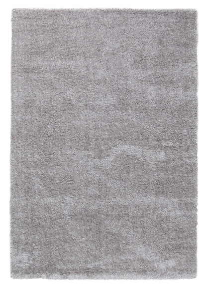 Tappeto Shaggy Robert Grigio - Tinta Unita, Morbido e Resistente