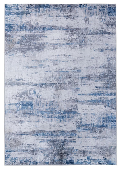 Tappeto Moderno ABSTRACT Blu - Lavabile in Lavatrice