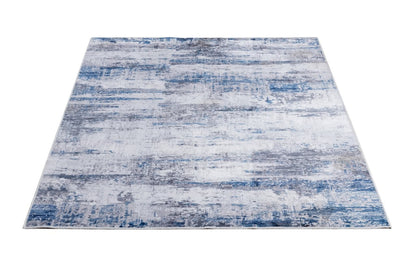Tappeto Moderno ABSTRACT Blu - Lavabile in Lavatrice