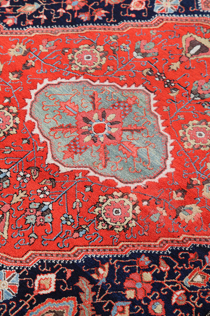 Authentic Antique Persian Farahan Rug | Hand-Knotted 210x130cm