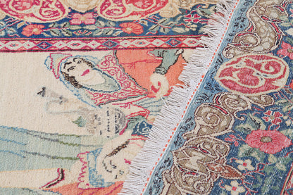 Authentic Antique Persian Farahan Rug | Hand-Knotted 210x135cm