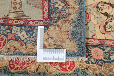 Authentic Antique Persian Farahan Rug | Hand-Knotted 210x135cm