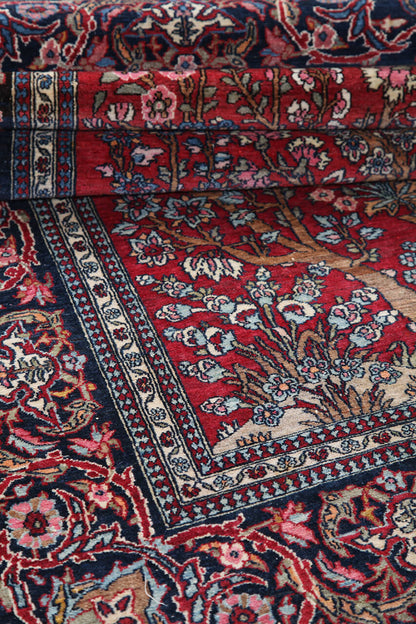 Authentic Antique Persian Isfahan Rug | Hand-Knotted 210x135cm