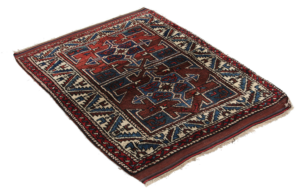 Authentic Antique Anatolian Rug | Hand-Knotted 120x105cm