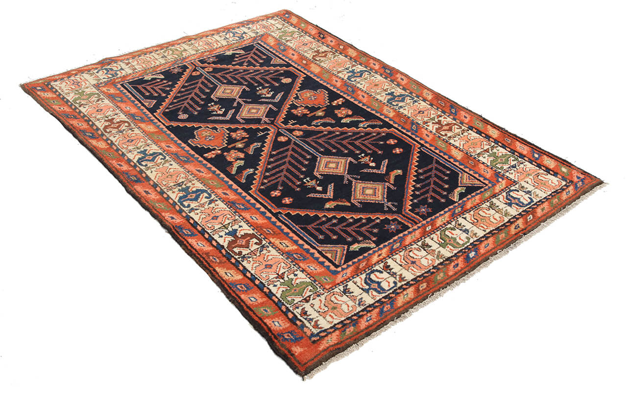 Authentic Antique Persian Malayer Rug | Hand-Knotted 186x132cm