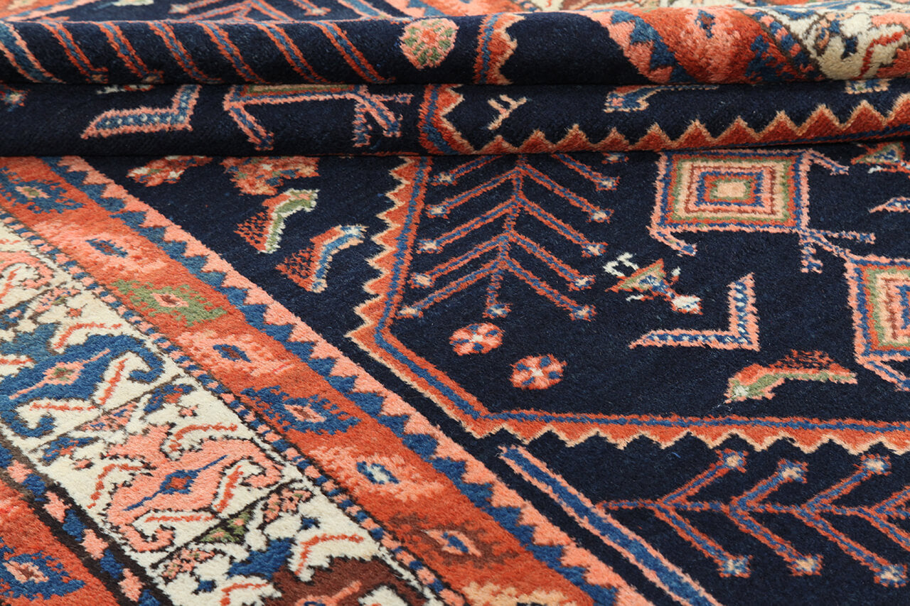 Authentic Antique Persian Malayer Rug | Hand-Knotted 186x132cm