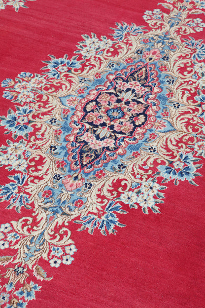 Tappeto Kerman Antico Persiano Autentico | Annodato a Mano 385x300cm