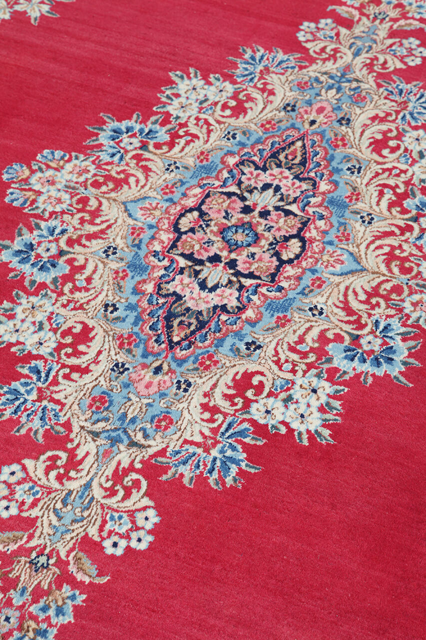 Tappeto Kerman Antico Persiano Autentico | Annodato a Mano 385x300cm