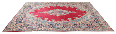 Tappeto Kerman Antico Persiano Autentico | Annodato a Mano 385x300cm - CarpetLiving