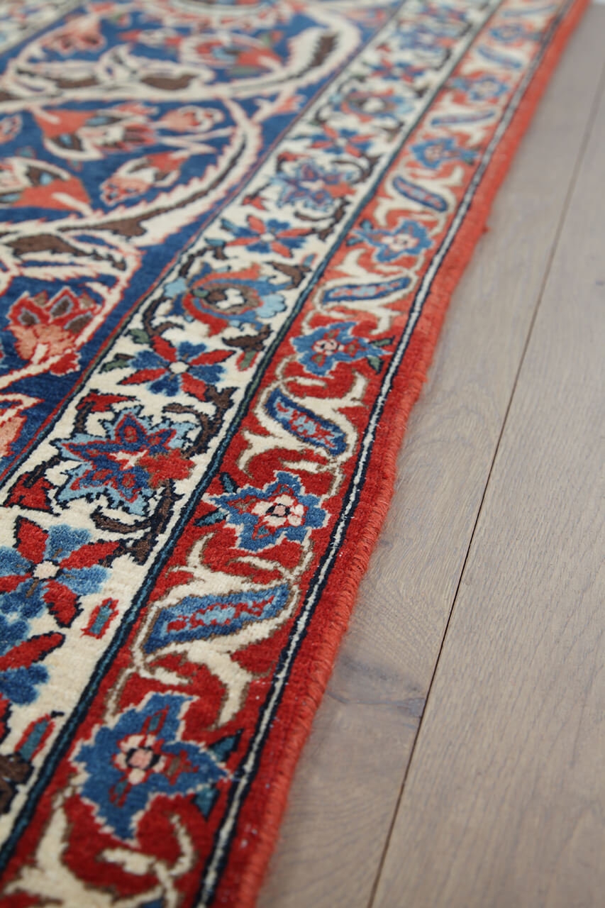 Tappeto Isfahan Antico Persiano Autentico | Annodato a Mano 453x323cm