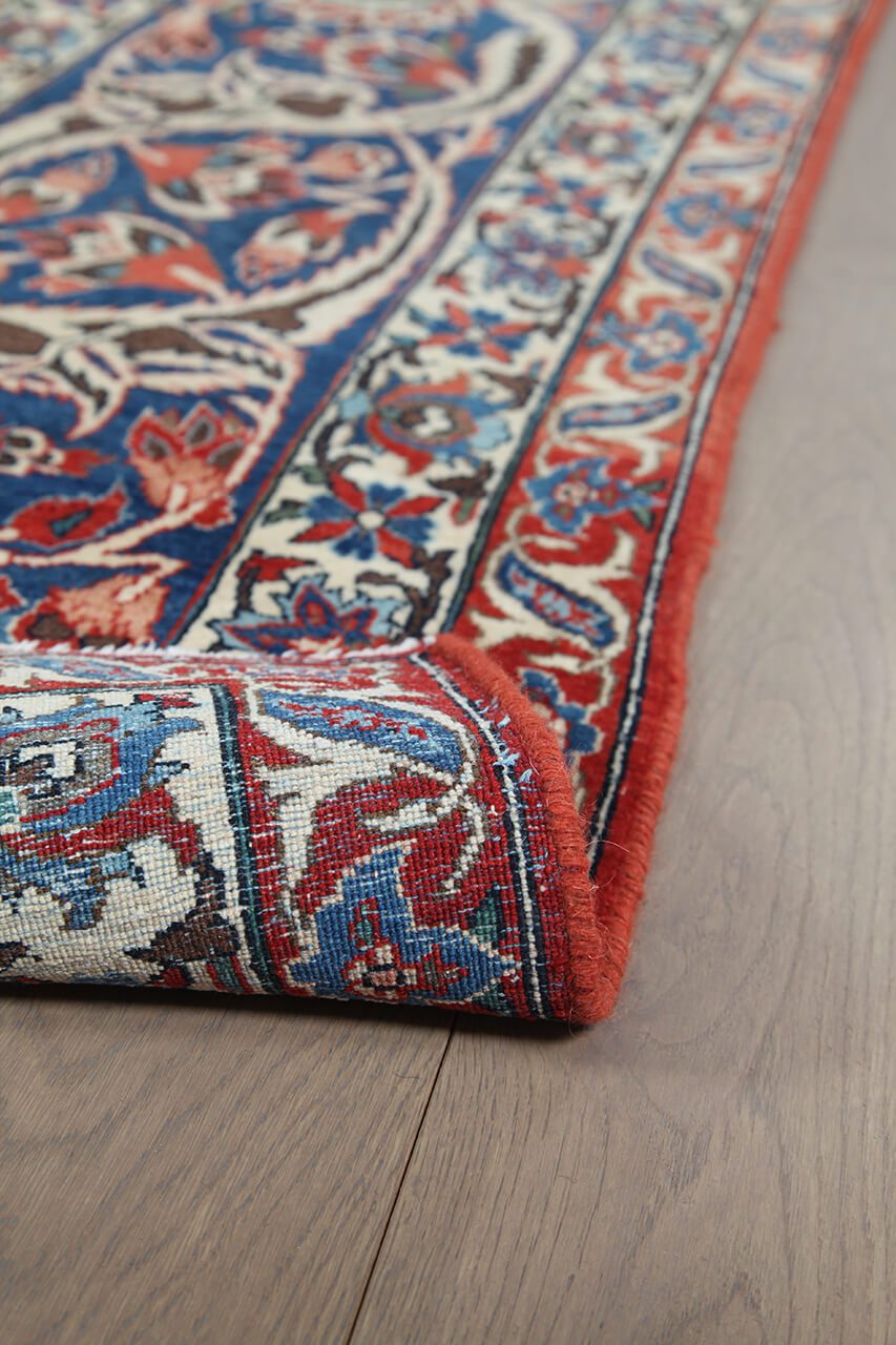 Tappeto Isfahan Antico Persiano Autentico | Annodato a Mano 453x323cm