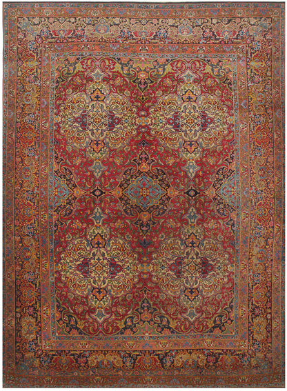 Tappeto Kerman Antico Persiano Autentico | Annodato a Mano 410x300cm