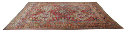 Tappeto Kerman Antico Persiano Autentico | Annodato a Mano 410x300cm - CarpetLiving