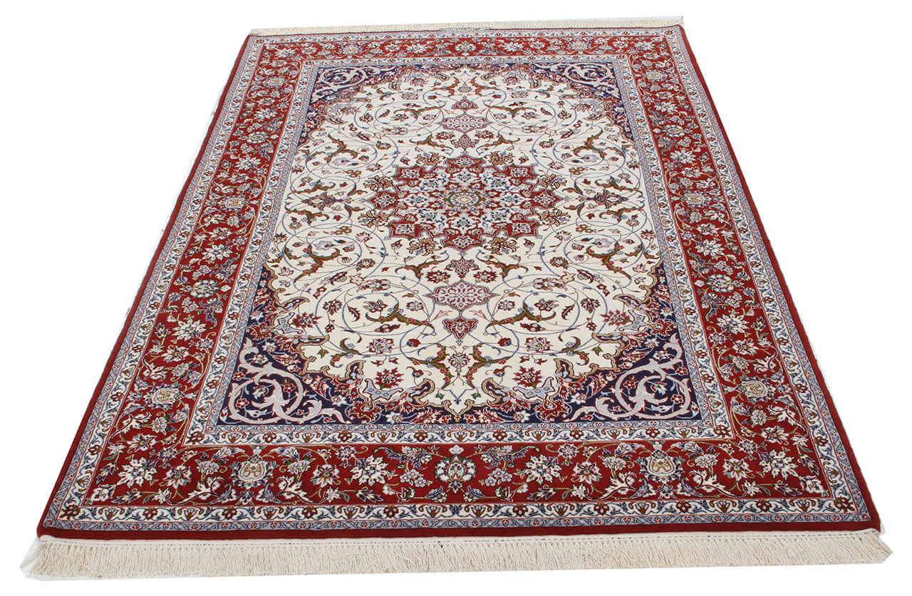 Persian Isfahan Silk & Wool Rug 249_154 cm
