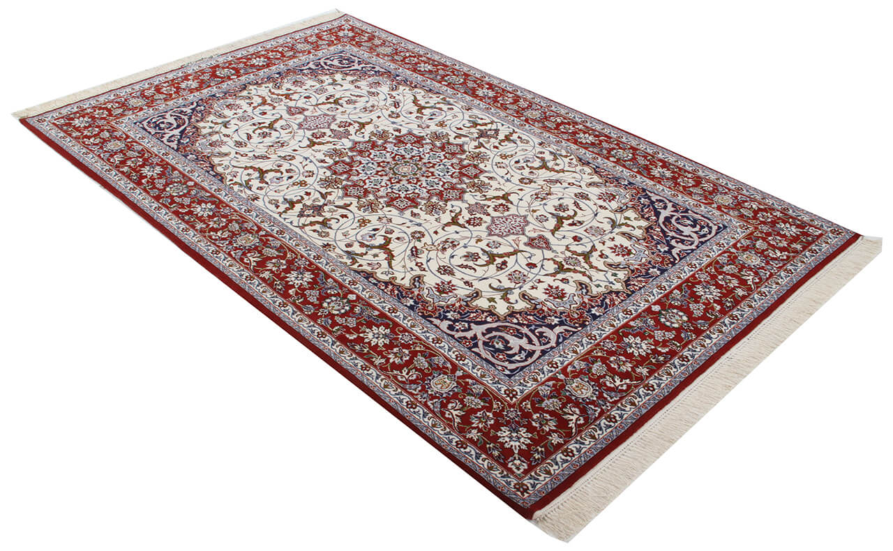 Persian Isfahan Silk & Wool Rug 249_154 cm