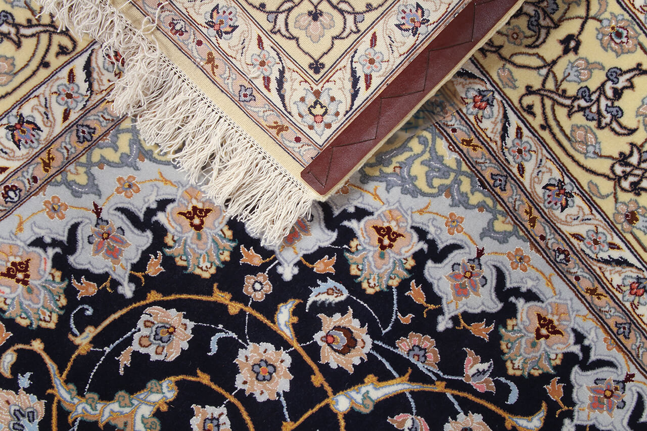 Persian Isfahan Silk & Wool Rug 245_155 cm