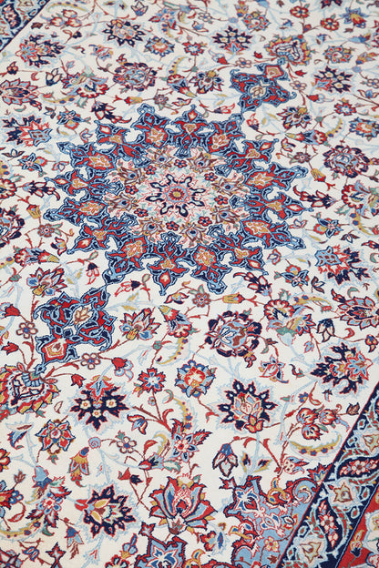 Authentic Antique Persian Isfahan Rug | Hand-Knotted 220x152cm
