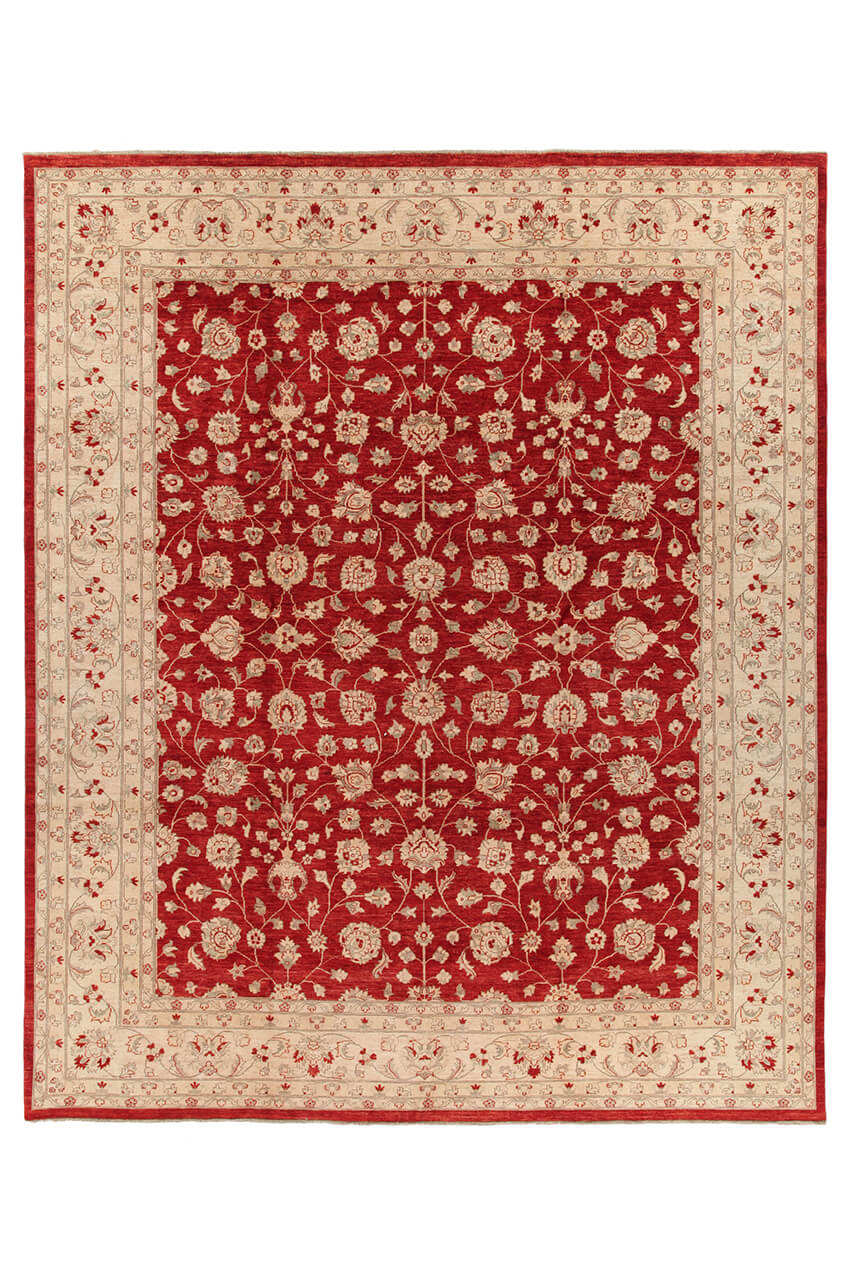 Ziegler wool carpet, handmade, 437x353cm