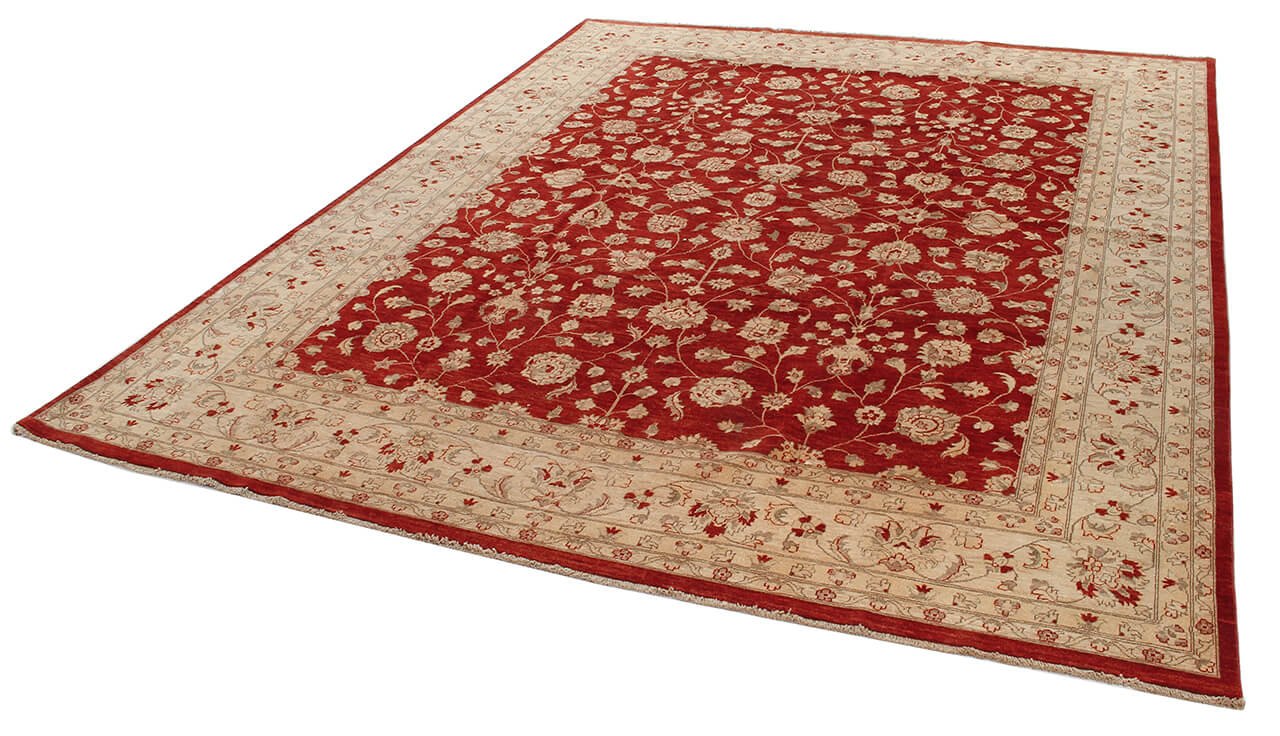 Ziegler wool carpet, handmade, 437x353cm