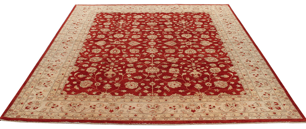 Ziegler wool carpet, handmade, 437x353cm