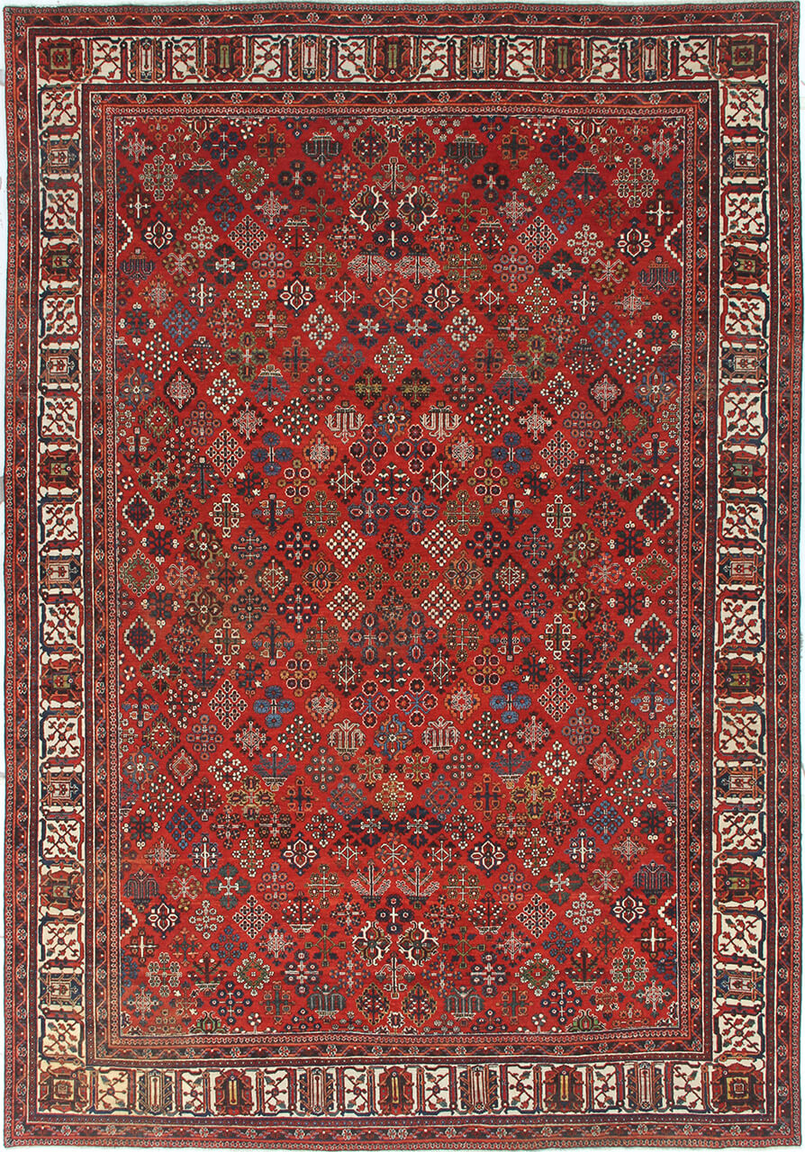 Authentic Antique Persian Meime Rug | Hand-Knotted 330x228cm