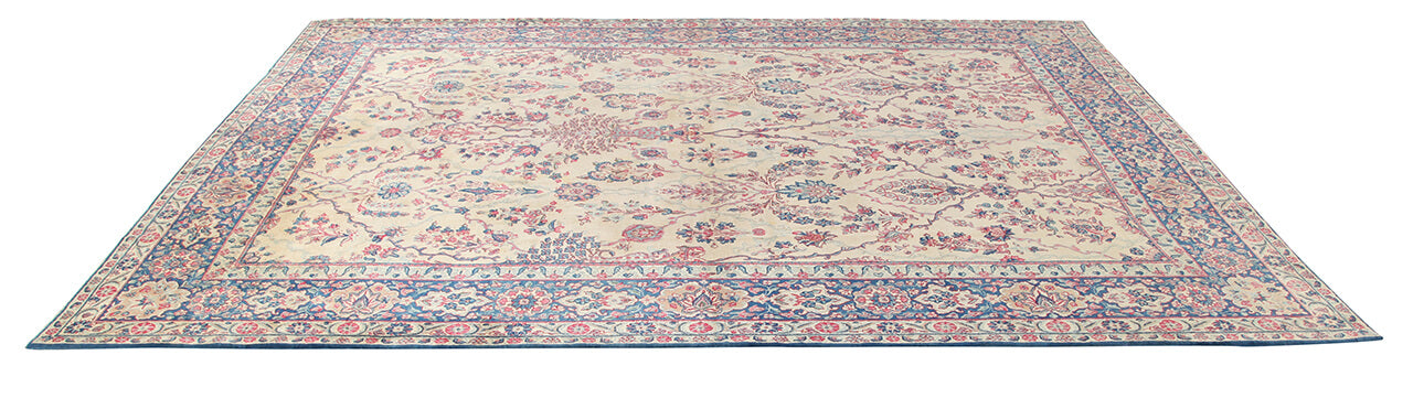 Tappeto Kerman Antico Persiano Autentico | Annodato a Mano 405x291cm