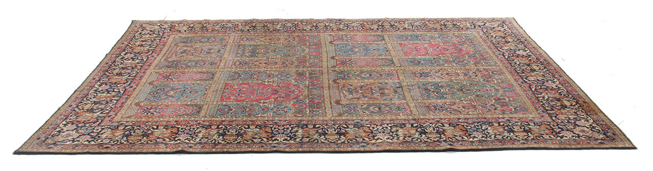 Tappeto Kerman Antico Persiano Autentico | Annodato a Mano 330x240cm