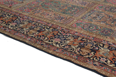 Tappeto Kerman Antico Persiano Autentico | Annodato a Mano 330x240cm - CarpetLiving