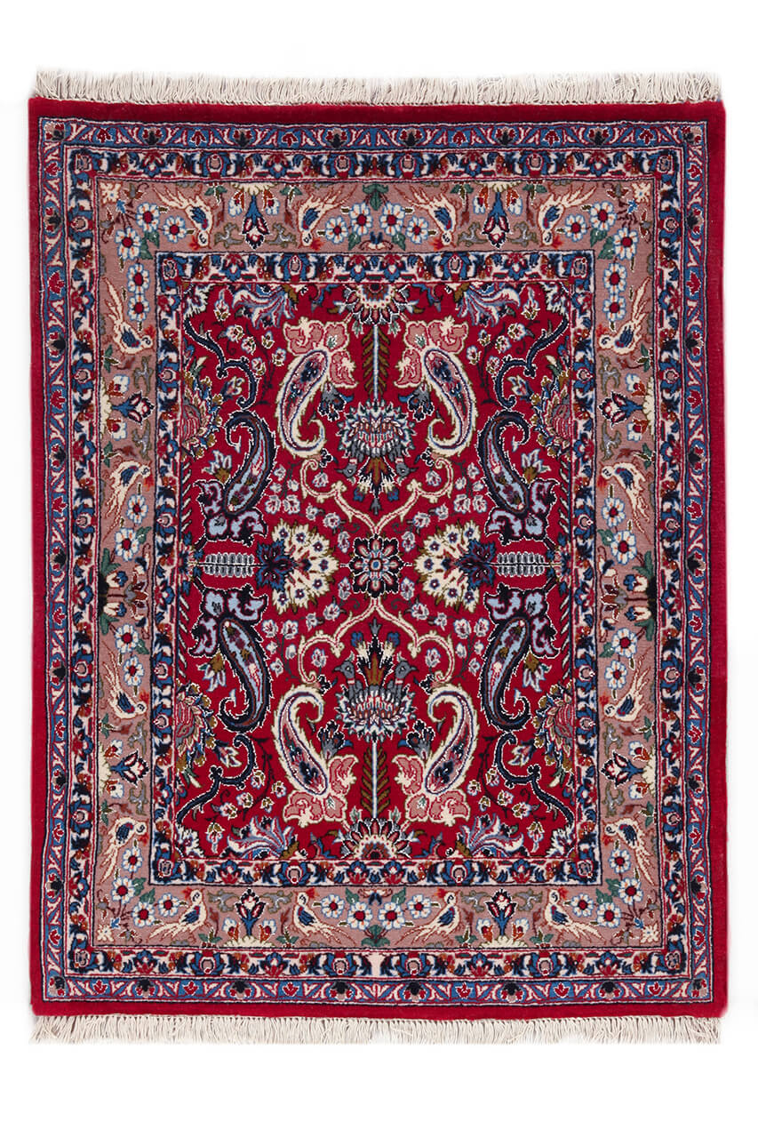 Persian Isfahan Silk & Wool Rug 90_70 cm