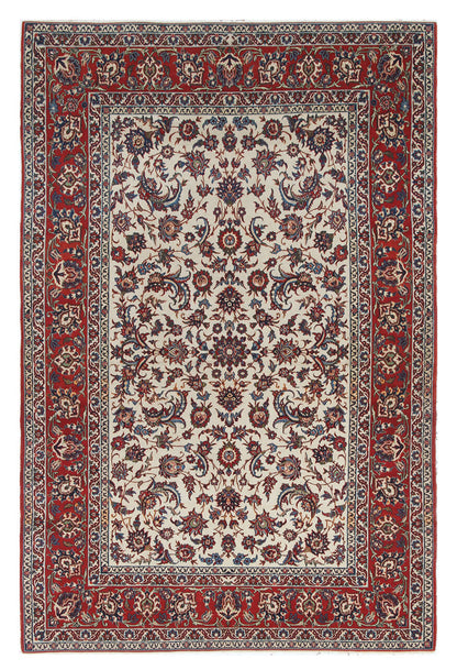 Authentic Antique Persian Isfahan Rug | Hand-Knotted 231x153cm