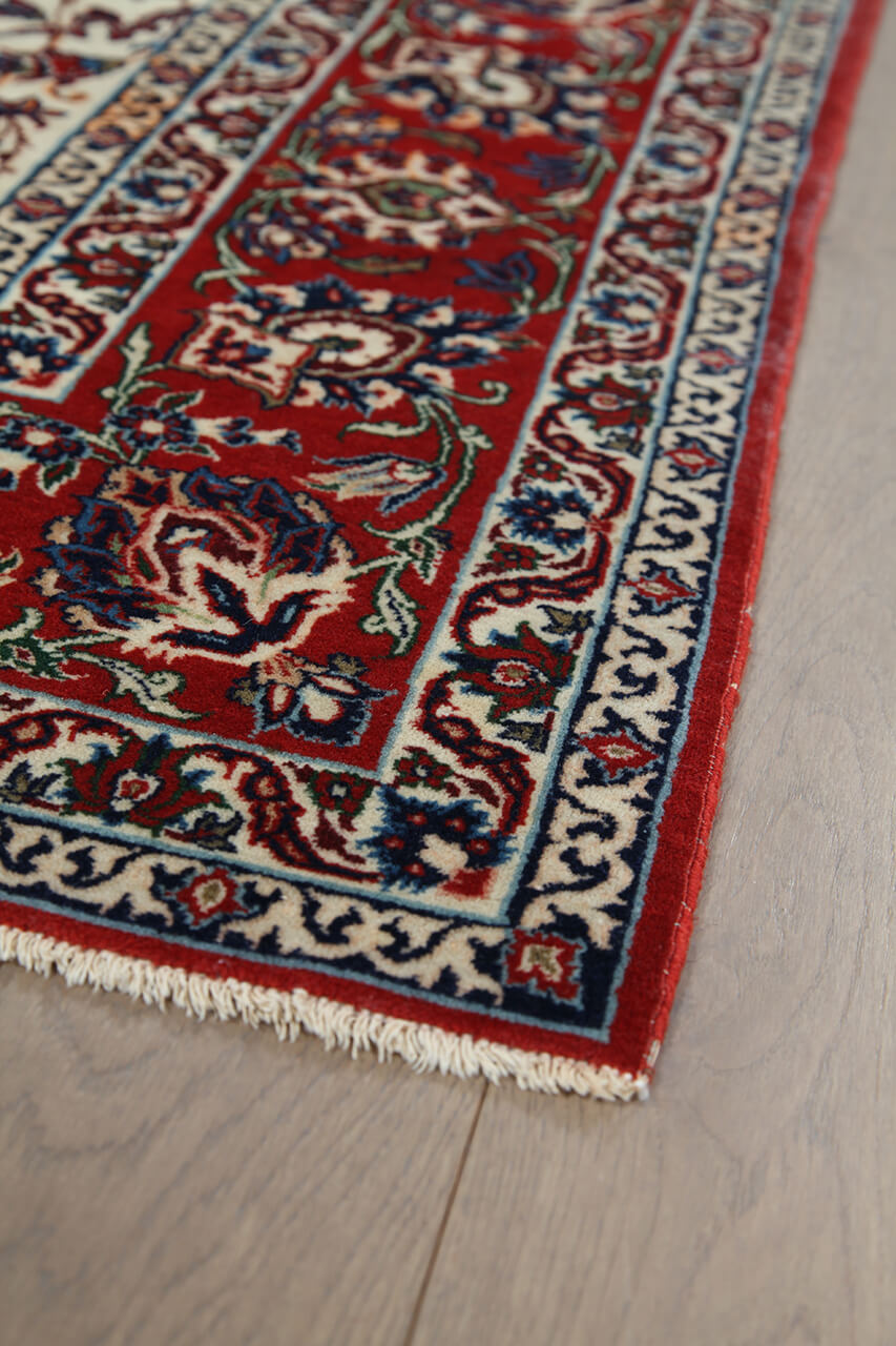 Authentic Antique Persian Isfahan Rug | Hand-Knotted 231x153cm