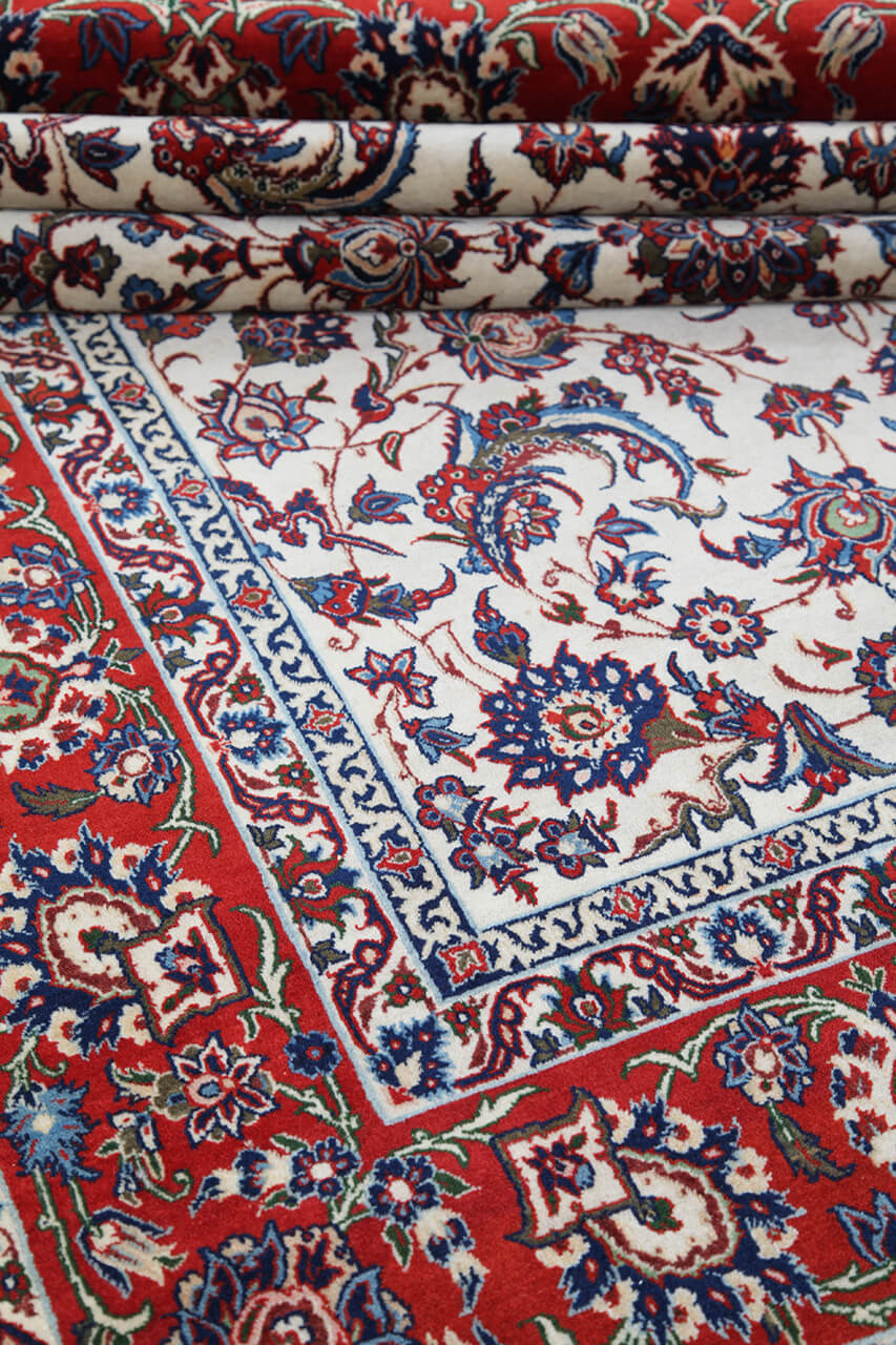 Authentic Antique Persian Isfahan Rug | Hand-Knotted 231x153cm
