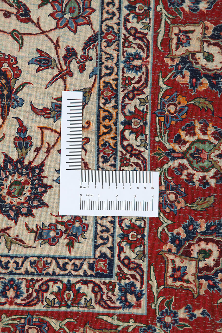 Authentic Antique Persian Isfahan Rug | Hand-Knotted 231x153cm