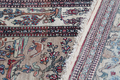Authentic Antique Persian Isfahan Rug | Hand-Knotted 200x130cm