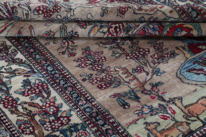 Authentic Antique Persian Isfahan Rug | Hand-Knotted 200x130cm