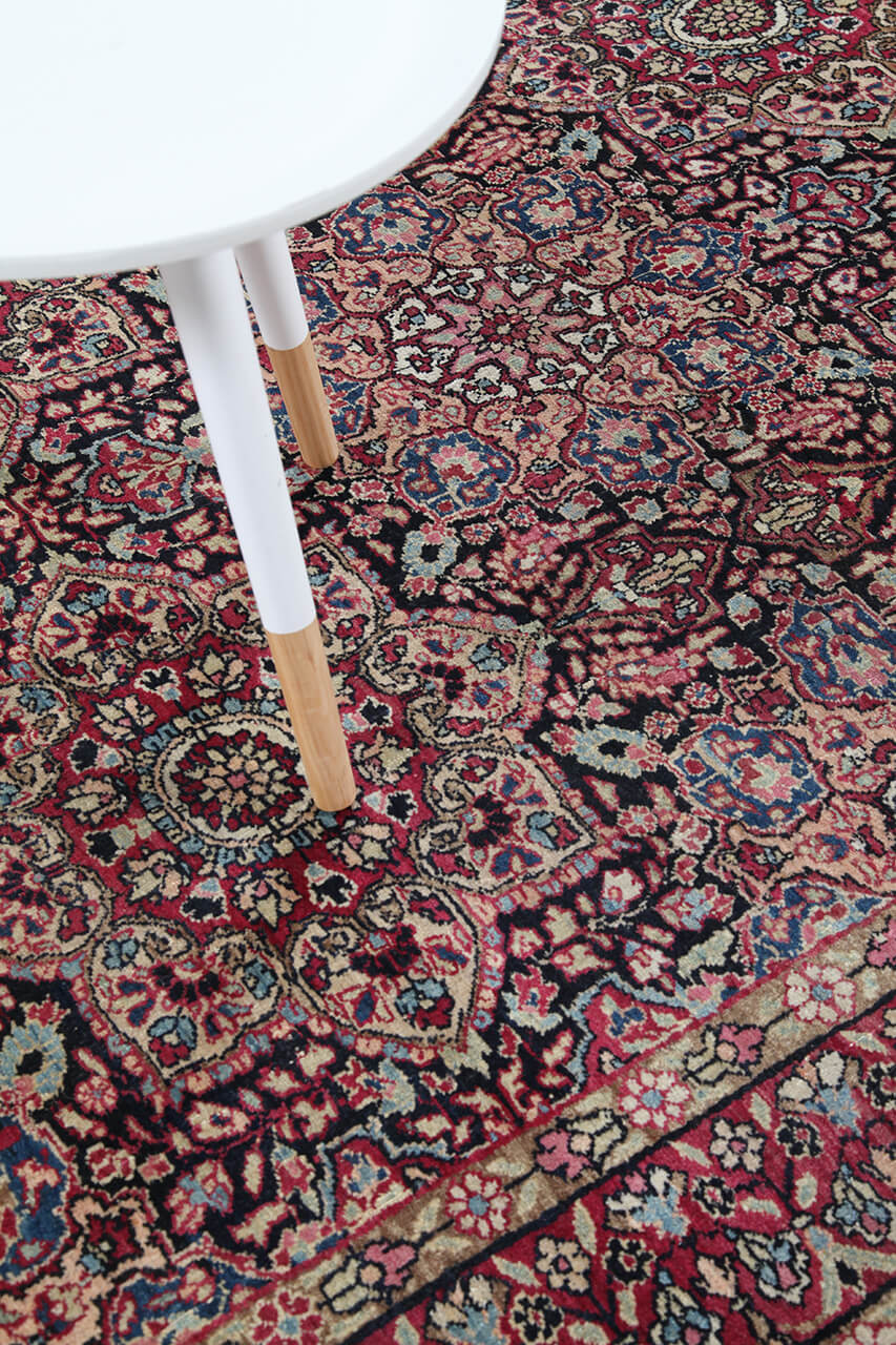 Tappeto Kerman Antico Persiano Autentico | Annodato a Mano 190x135cm