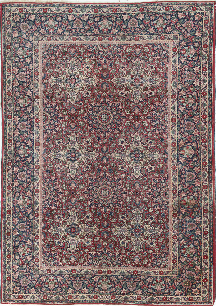 Authentic Antique Persian Kerman Rug | Hand-Knotted 210x143cm