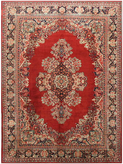 Authentic Antique Persian Mahal Rug | Hand-Knotted 439x323cm