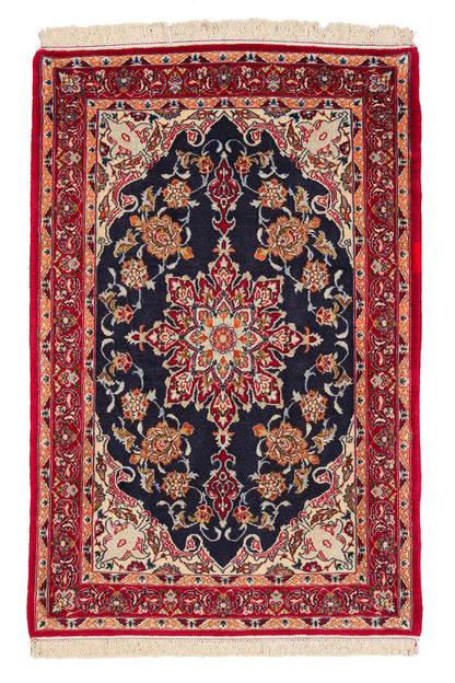 Persian Isfahan Silk & Wool Rug 107_70 cm