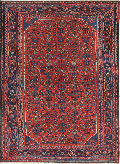 Authentic Antique Persian Malayer Rug | Hand-Knotted 193x143cm