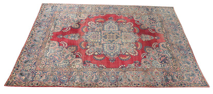 Tappeto Kerman Antico Persiano Autentico | Annodato a Mano 350x280cm