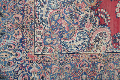 Tappeto Kerman Antico Persiano Autentico | Annodato a Mano 350x280cm - CarpetLiving