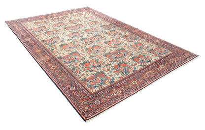 Tappeto Mahal Antico Persiano Autentico | Annodato a Mano 335x235cm