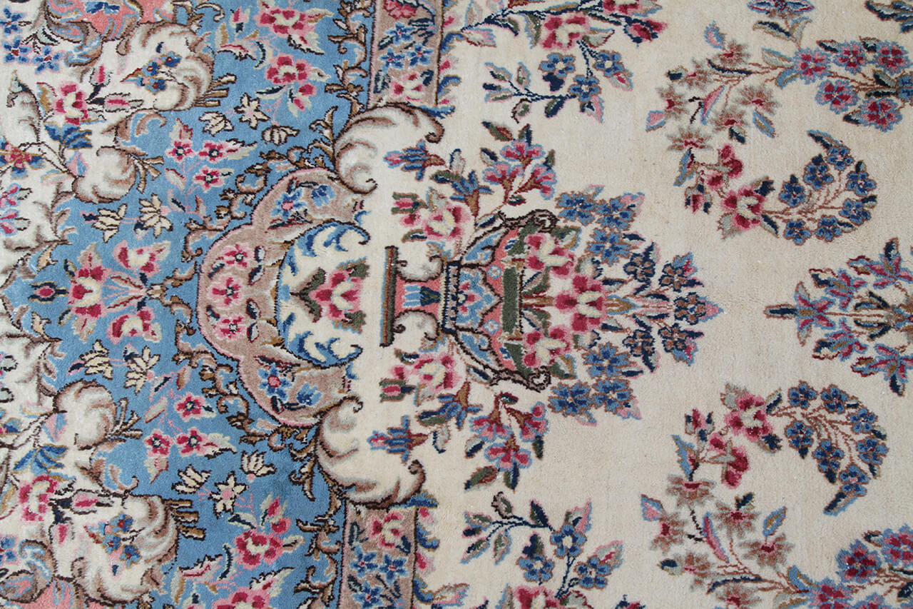 Tappeto Kerman Antico Persiano Autentico | Annodato a Mano 530x320cm