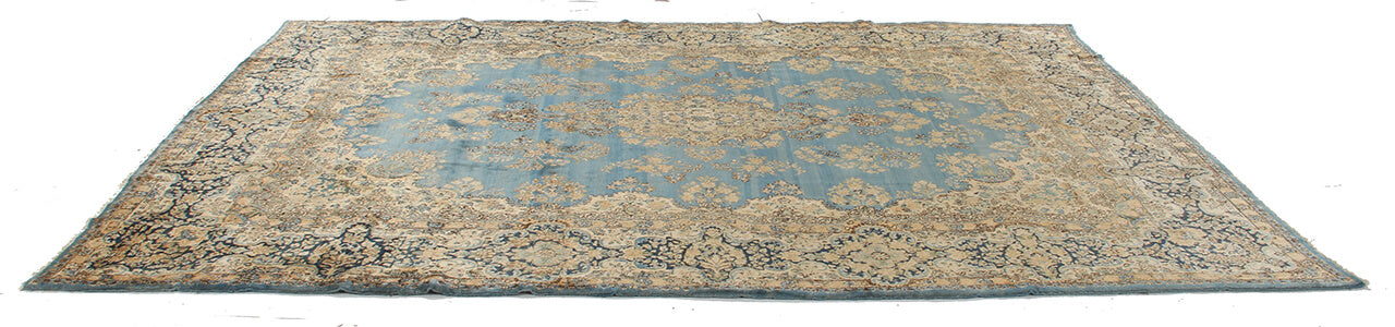 Tappeto Kerman Antico Persiano Autentico | Annodato a Mano 360x265cm